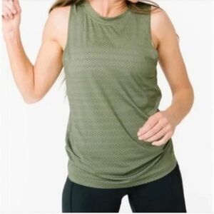 ZYIA Olive Green Perforated Chill Tank Size XXL